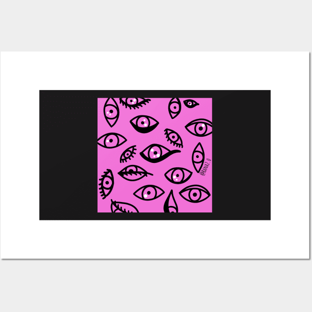 Pink Eye Wall Art by Ranaawadallah